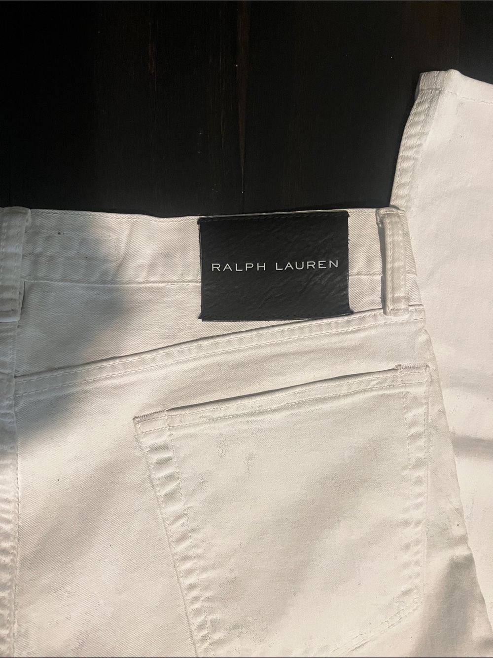 Ralph Lauren Black Label Men’s Slim White Painted Jeans. - Picture 6 of 8